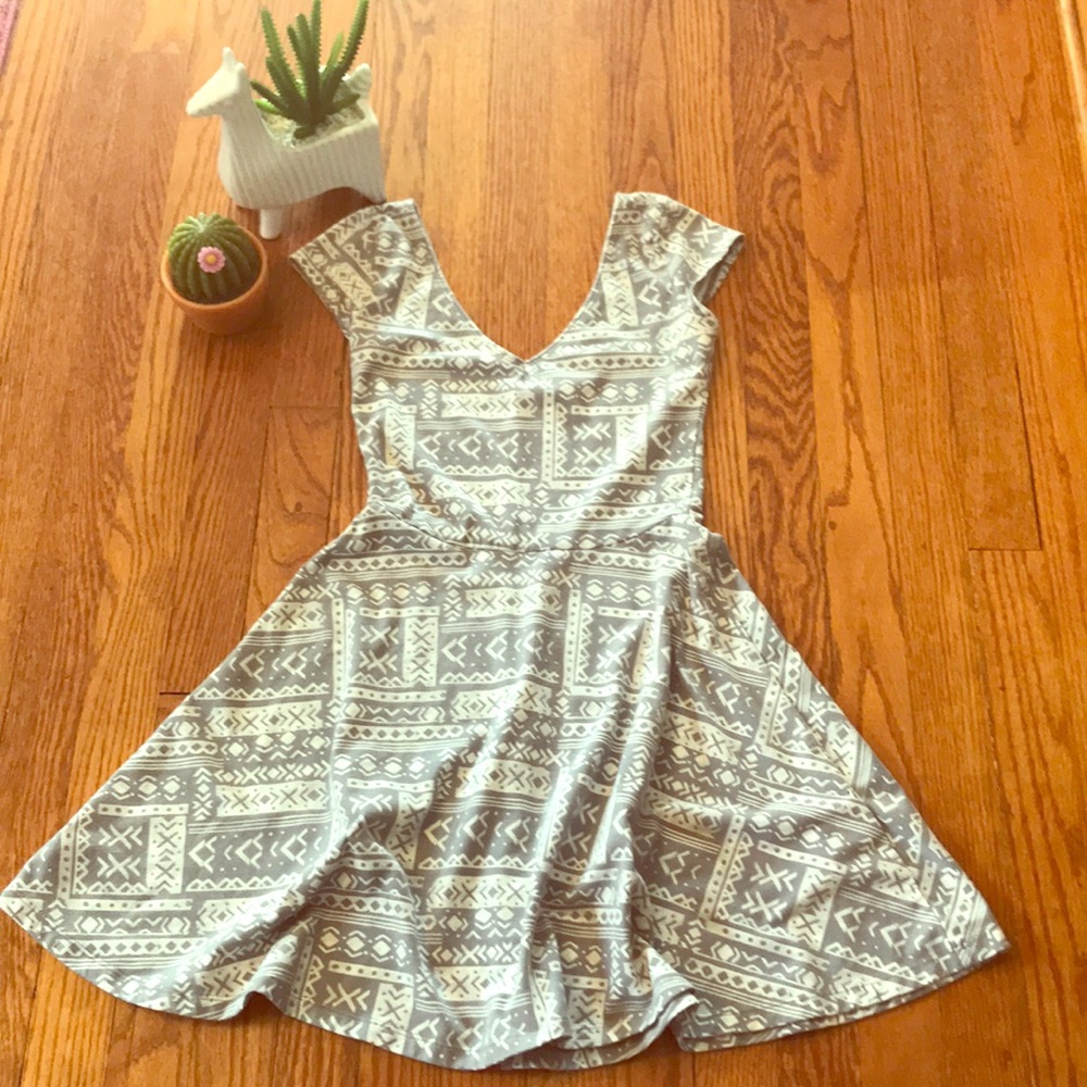 Hollister Aztec Tribal Skater Dress
